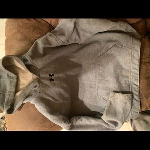 Large grey under armour hoodie
